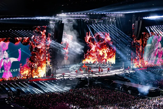 天后回歸！悟空體育LED巨幕助力張韶涵打造夢(mèng)幻舞臺(tái)，唱響哈爾濱！
